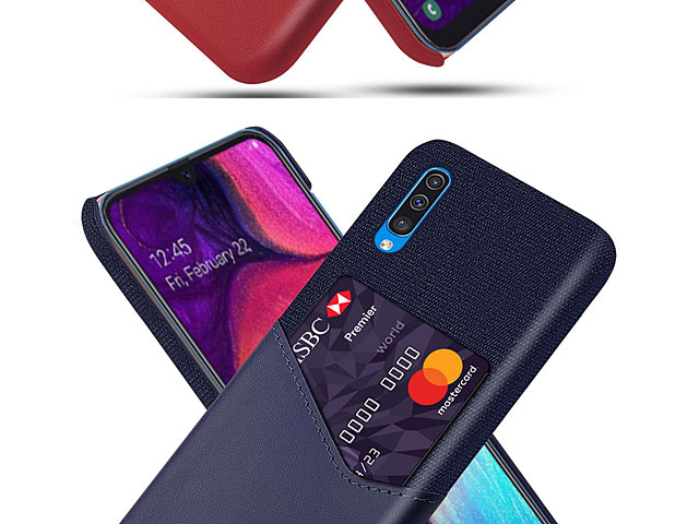 Samsung Galaxy A50s Two-Tone Leather Case with Card Holder