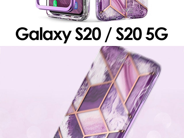 i-Blason Cosmo Slim Designer Case (Purple Ameth Marble) for Samsung Galaxy S20 / S20 5G