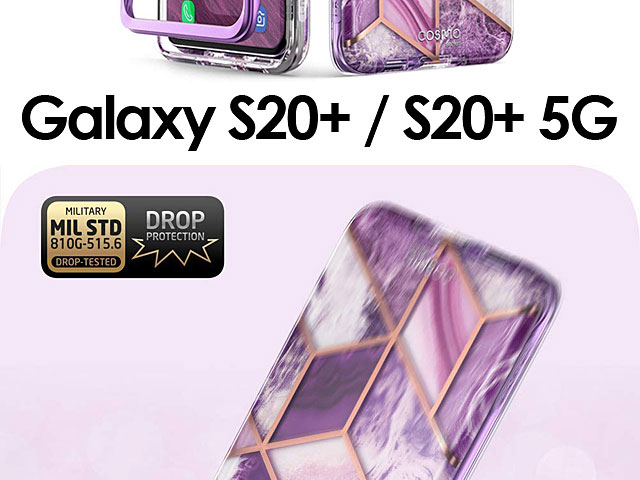i-Blason Cosmo Slim Designer Case (Purple Ameth Marble) for Samsung Galaxy S20+ / S20+ 5G