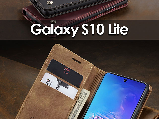 Samsung Galaxy S10 Lite Retro Flip Leather Case
