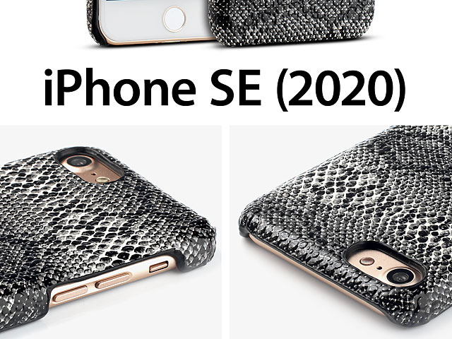 iPhone SE (2020) Faux Snake Skin Back Case