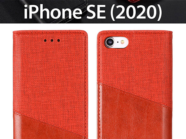 iPhone SE (2020) Canvas Flip Card Case