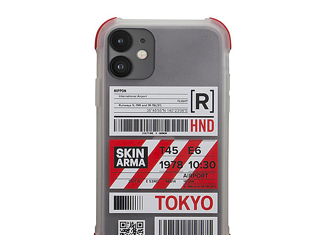 Skinarma Matte Airport Boarding Pass Ticket Case (Tokyo) for iPhone 11 (6.1)