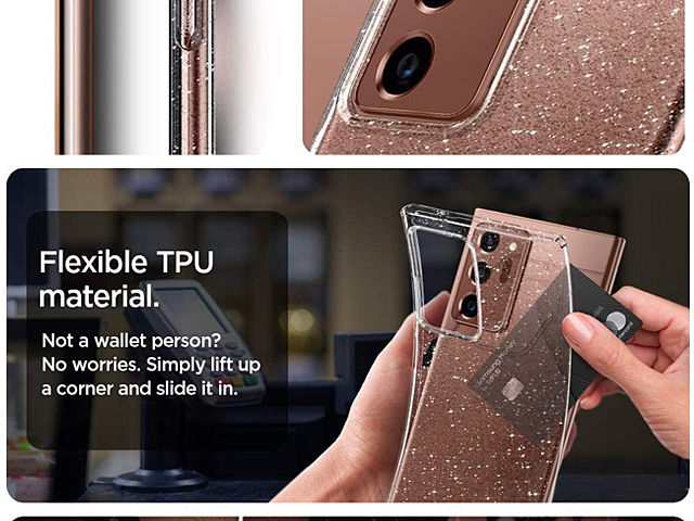 Spigen Liquid Crystal Glitter Soft Case for Samsung Galaxy Note20 Ultra / Note20 Ultra 5G