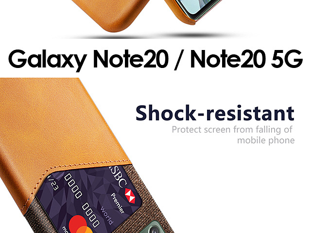 Samsung Galaxy Note20 / Note20 5G Two-Tone Leather Case with Card Holder