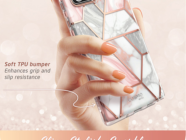 i-Blason Cosmo Slim Designer Case (Pink Marble) for Samsung Galaxy Note20 / Note20 5G