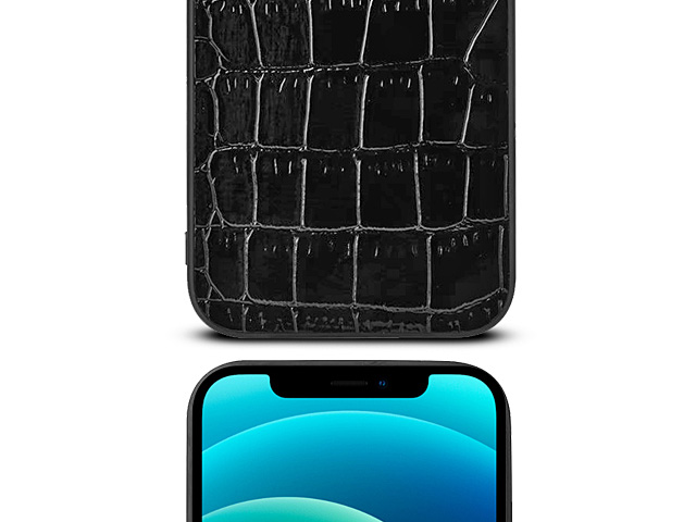 iPhone 12 (6.1) Crocodile Leather Back Case