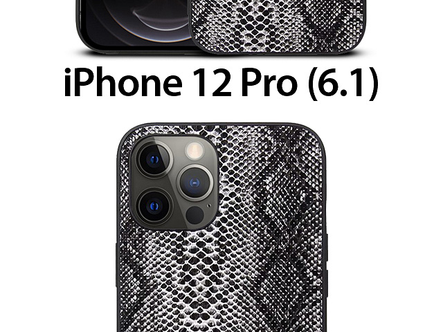 iPhone 12 Pro (6.1) Faux Snake Skin Back Case