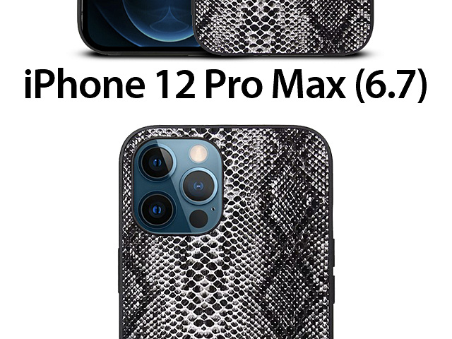 iPhone 12 Pro Max (6.5) Faux Snake Skin Back Case