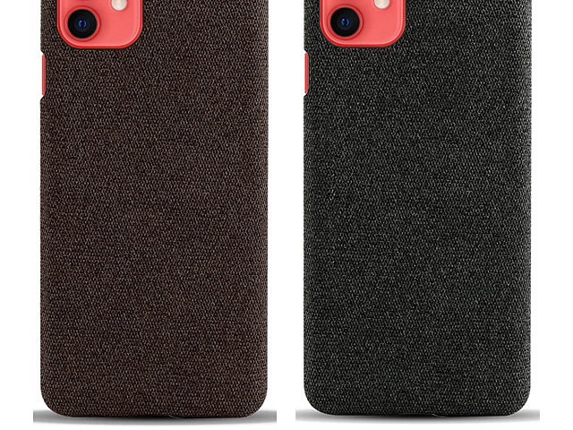 iPhone 12 (6.1) Fabric Canvas Back Case