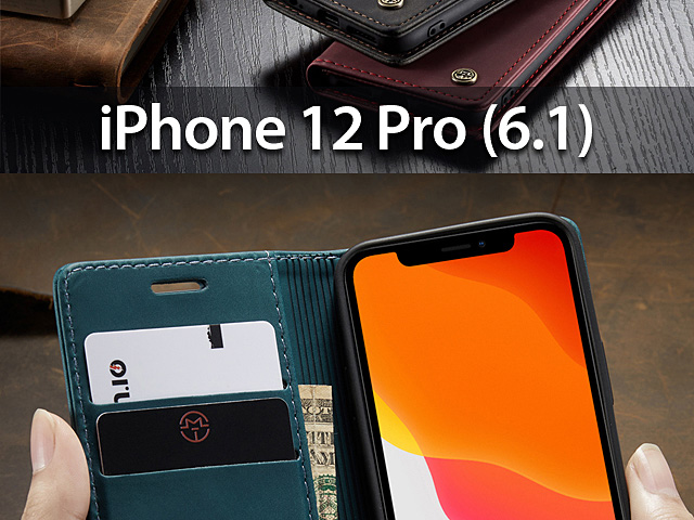 iPhone 12 Pro (6.1) Retro Flip Leather Case