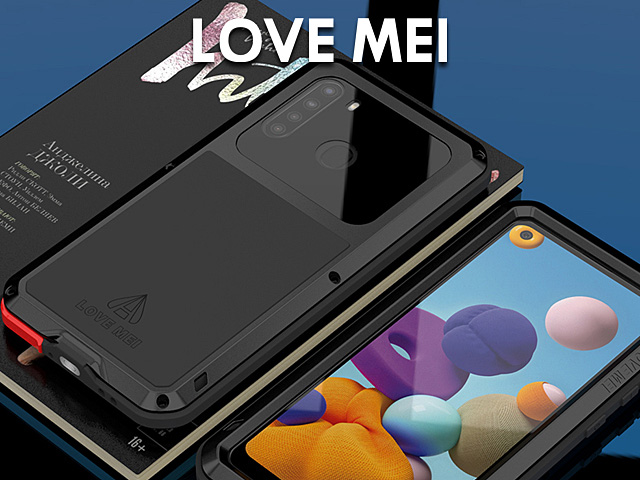 LOVE MEI Samsung Galaxy A21 Powerful Bumper Case