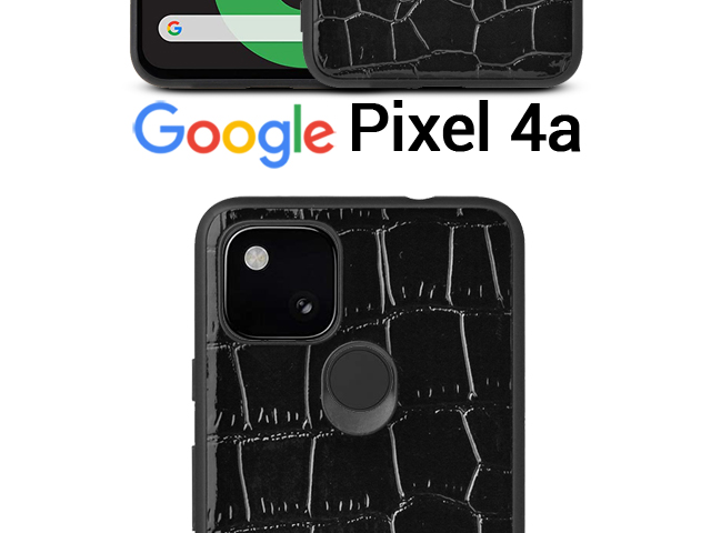 Google Pixel 4a Crocodile Leather Back Case