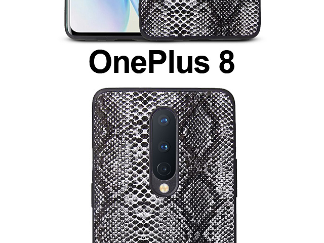 OnePlus 8 Faux Snake Skin Back Case