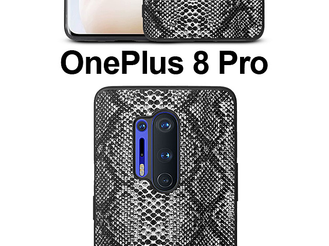 OnePlus 8 Pro Faux Snake Skin Back Case