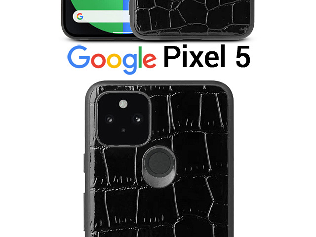 Google Pixel 5 Crocodile Leather Back Case