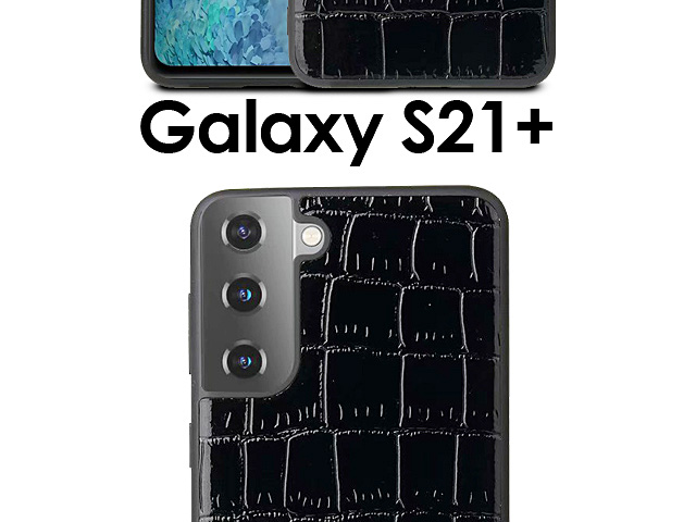 Samsung Galaxy S21+ 5G Crocodile Leather Back Case