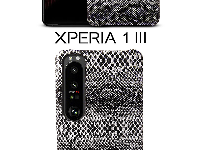 Sony Xperia 1 III Faux Snake Skin Back Case
