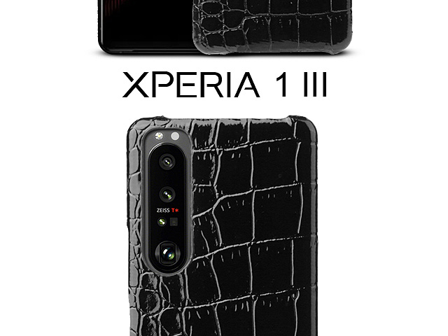 Sony Xperia 1 III Crocodile Leather Back Case