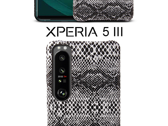 Sony Xperia 5 III Faux Snake Skin Back Case