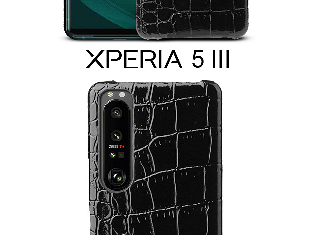 Sony Xperia 5 III Crocodile Leather Back Case