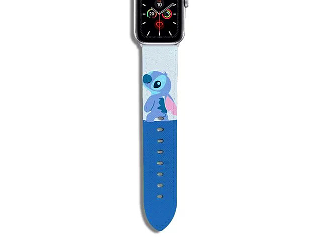 Disney Stitch 2 Leather Watch Band for Apple Watch