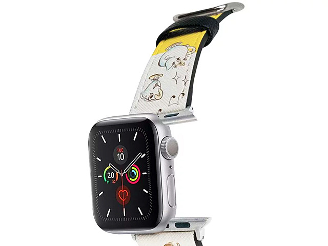Disney Hand-painted Belle Leather Watch Band for Apple Watch
