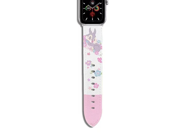 Disney Pink Season Bunny Leather Watch Band for Apple Watch