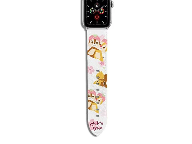 Disney Pink Season Chip & Dale Leather Watch Band for Apple Watch