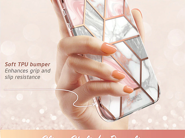 i-Blason Cosmo Slim Designer Case (Pink Marble) for iPhone 13 (6.1)