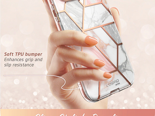 i-Blason Cosmo Slim Designer Case (Pink Marble) for iPhone 13 Pro Max (6.7)