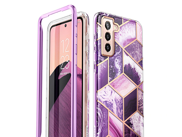 i-Blason Cosmo Slim Designer Case (Purple Marble) for Samsung Galaxy S22 5G
