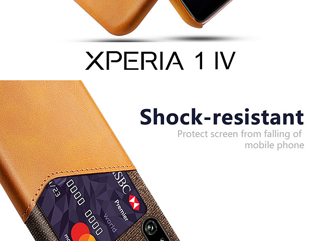 Sony Xperia 1 IV Two-Tone Leather Case with Card Holder