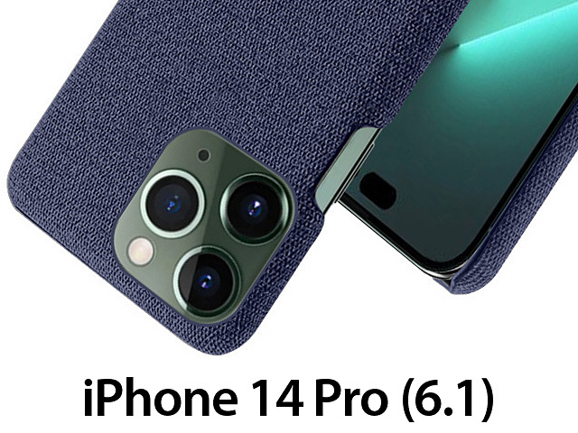 iPhone 14 Pro (6.1) Fabric Canvas Back Case