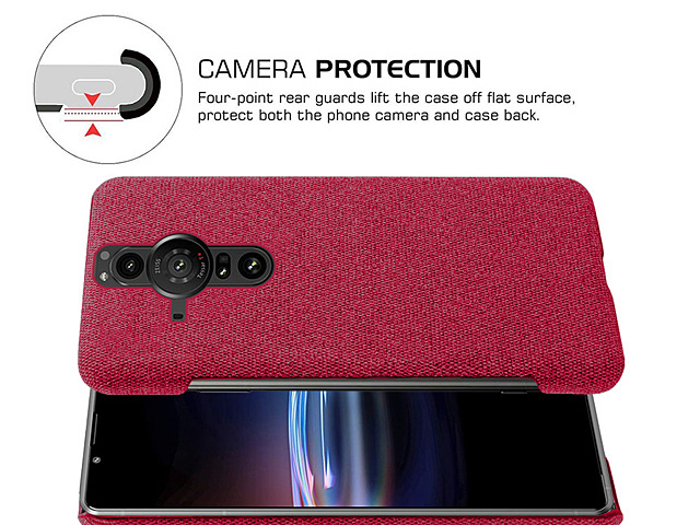 Sony Xperia Pro-I Fabric Canvas Back Case