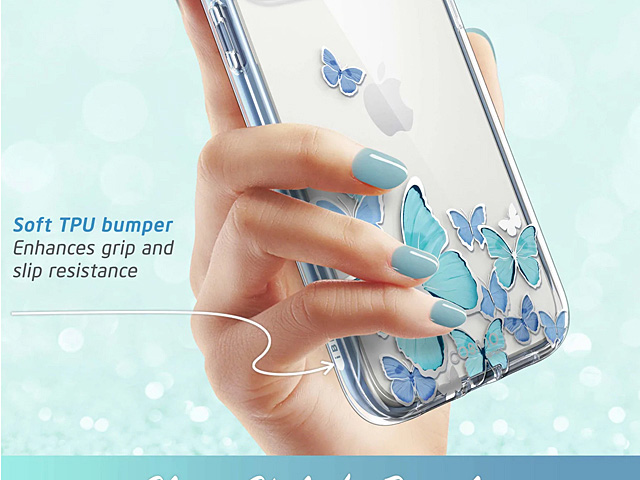 i-Blason Cosmo Slim Designer Case (BlueFly Butterfly) for iPhone 14 Pro (6.1)