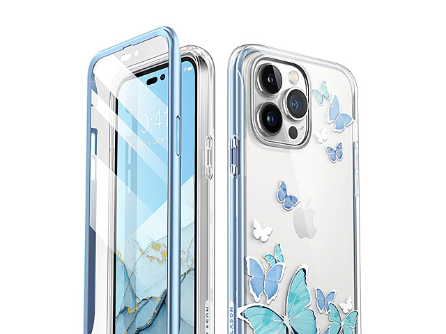 i-Blason Cosmo Slim Designer Case (BlueFly Butterfly) for iPhone 14 Pro Max (6.7)
