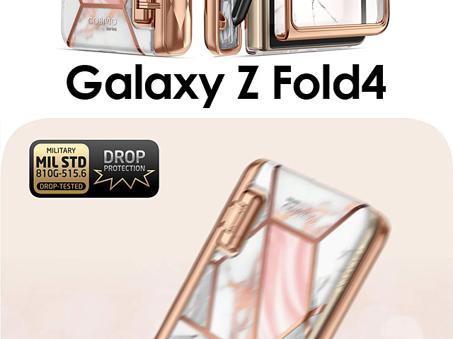 i-Blason Cosmo Slim Designer Case (Pink Marble) for Samsung Galaxy Z Fold4