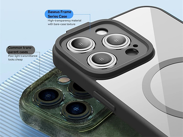 Baseus Transparent Magnetic Case For iPhone 14 Plus (6.7)