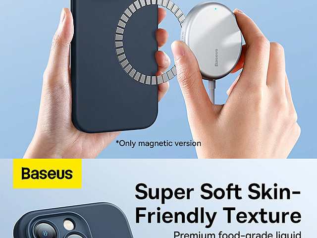 Baseus Silica Gel Magnetic Case For iPhone 14 Plus (6.7)