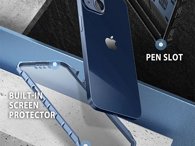i-Blason Armorbox Case (Metallic Blue) for iPhone 14 (6.1)