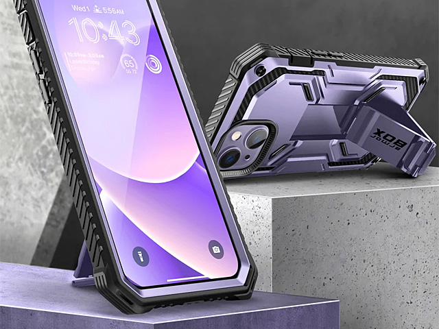 i-Blason Armorbox Case (Metallic Purple) for iPhone 14 (6.1)
