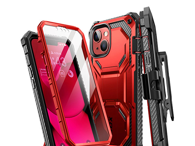 i-Blason Armorbox Case (Metallic Red) for iPhone 14 (6.1)
