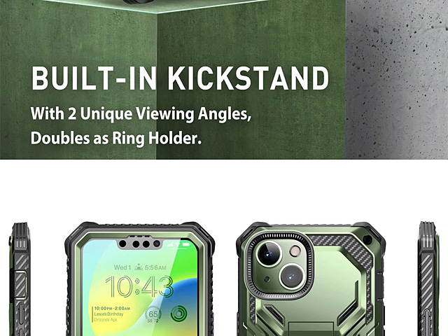 i-Blason Armorbox Case (Dark Green) for iPhone 14 Plus (6.7)