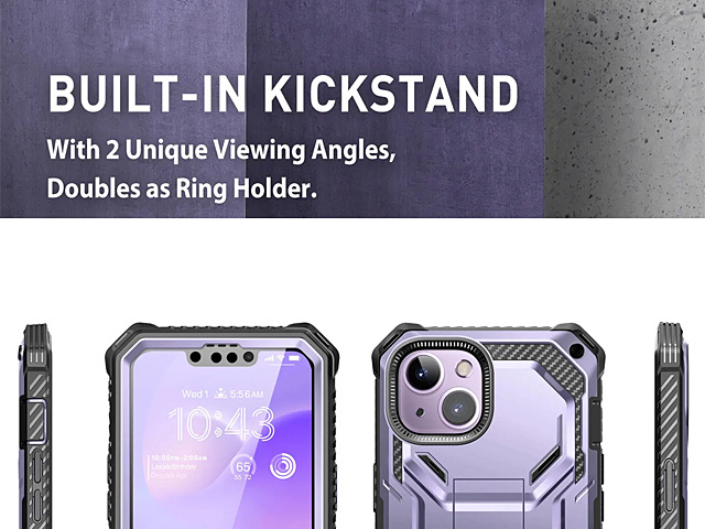 i-Blason Armorbox Case (Metallic Purple) for iPhone 14 Plus (6.7)