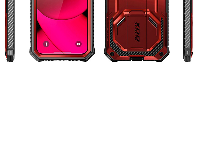 i-Blason Armorbox Case (Metallic Red) for iPhone 14 Plus (6.7)