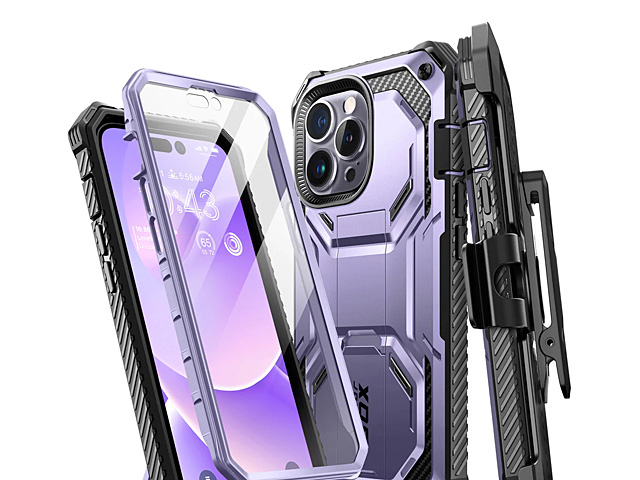 i-Blason Armorbox Case (Metallic Purple) for iPhone 14 Pro (6.1)