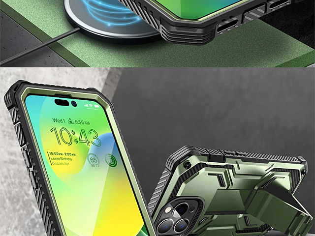 i-Blason Armorbox Case (Dark Green) for iPhone 14 Pro Max (6.7)