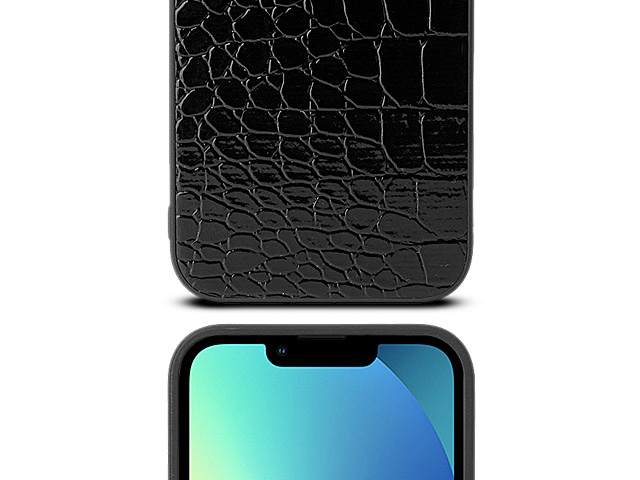 iPhone 14 (6.1) Crocodile Leather Back Case