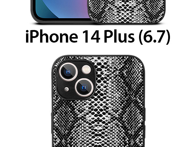iPhone 14 Plus (6.7) Faux Snake Skin Back Case